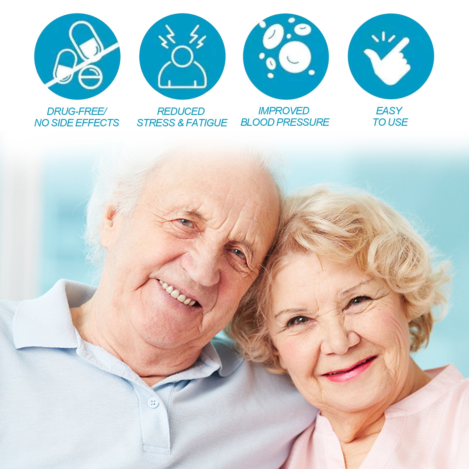 Acupressure Massage Patches, Ease dizzy is sick elderly health care